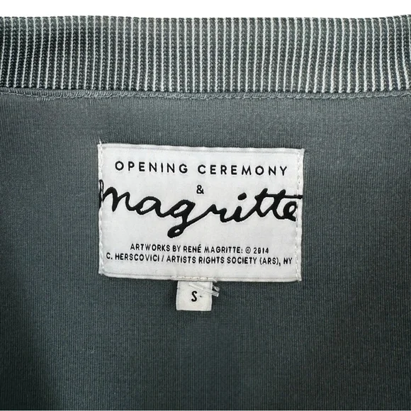 RARE Opening Ceremony x Rene Magritte Gray Blue The Lovers II Printed Sweatshirt - Picture 5 of 7